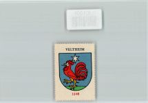 Veltheim AG Hahn Vignette Wappen Kaffee Hag ca 1920-1940