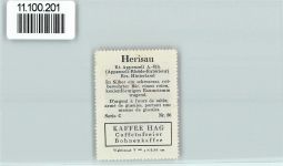 Herisau Vignette Wappen Kaffee Hag ca 1920-1940