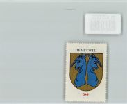 9630 Wattwil - Vignette Wappen Kaffee Hag ca 1920-1940