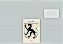 6074 Giswil - Vignette Wappen Kaffee Hag ca 1920-1940 Giswil