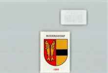 Rodersdorf Vignette Wappen Kaffee Hag ca 1920-1940