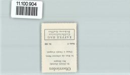 8942 Oberrieden - Vignette Wappen Kaffee Hag ca 1920-1940 Oberrieden