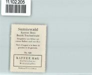 Sumiswald Vignette Wappen Kaffee Hag ca 1920-1940