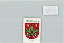 Chêne-Bourg Vignette Wappen Kaffee Hag ca 1920-1940 Chêne-Bourg