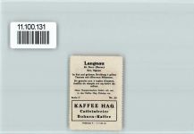 Langnau Vignette Wappen Kaffee Hag ca 1920-1940