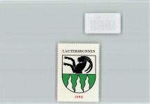 Lauterbrunnen Vignette Wappen Kaffee Hag ca 1920-1940 Lauterbrunnen