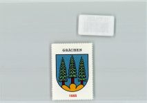 Grächen Vignette Wappen Kaffee Hag ca 1920-1940