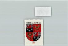 Le Grand-Saconnex Petit-Saconnex Vignette Wappen Kaffee Hag ca 1920-1940