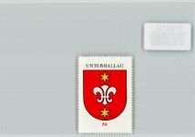8215 Unterhallau Hallau - Vignette Wappen Kaffee Hag ca 1920-1940