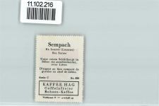 Sempach Vignette Wappen Kaffee Hag ca 1920-1940