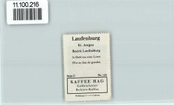 Laufenburg Vignette Wappen Kaffee Hag ca 1920-1940