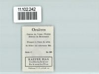 Orsières Vignette Wappen Kaffee Hag ca 1920-1940