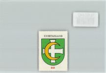 Cortaillod Vignette Wappen Kaffee Hag ca 1920-1940 Cortaillod