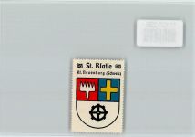 St-Blaise Vignette Wappen Kaffee Hag ca 1920-1940