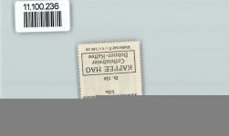 8215 Hallau - Vignette Wappen Kaffee Hag ca 1920-1940