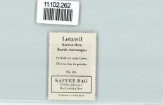 Lotzwil Vignette Wappen Kaffee Hag ca 1920-1940