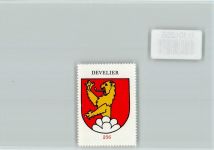 2802 Develier - Vignette Wappen Kaffee Hag ca 1920-1940 Develier