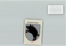 2900 Porrentruy Pruntrut - Vignette Wappen Kaffee Hag ca 1920-1940