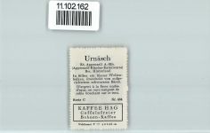Urnäsch Vignette Wappen Kaffee Hag ca 1920-1940