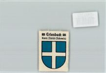 Erlenbach ZH Vignette Wappen Kaffee Hag ca 1920-1940