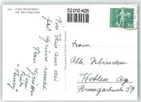 Morteratsch - Hotel Morteratsch mit Berninagruppe