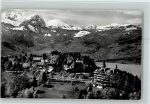 6073 Flüeli-Ranft - Ortsanischt mit Sarnersee und Giswilerstock