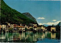 Melide Häuser am Lago