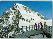 Jungfraujoch Sphinxterrasse mit Mönch