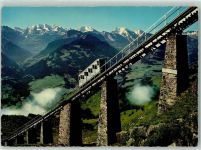 Niesen - Niesenbahn Hegernalp-Viadukt mit Blümlisalp Doldenhörner Balmhorn-Altels