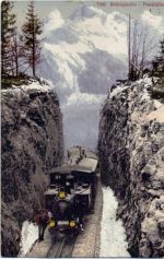 1912 Luzern, Schweiz, Brünigbahn, Lokomotive, Bergbahn