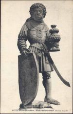 1907 - Schaffhausen, Schweiz, Mohrenbrunnen, Skulptur,Franco-Suisse