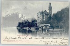Hertenstein Ortsansicht mit Pilatus, Vierwaldstädter See