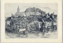 Laufenburg Künstlerkarte Teilansicht