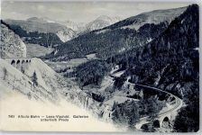Preda 1912 Eisenbahn Albulabahn Lena-Viadukt