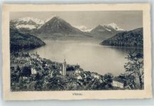 Vitznau Kirche, Ortsansicht, Vierwaldstättersee, Alpenpanorama