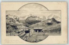 Gornergrat Gabelhorn Rothorn Weisshorn Bahnhof Station Gornergratbahn