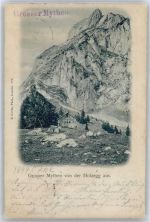 Grosser Mythen Gebrauchsspuren Blick von Holzegg