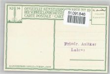 Künstler -Karte, signiert Friedrich Anliker Motiv Schweiz