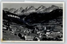 9650 Nesslau - Gesamtansicht, Churfirsten
