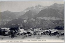 Champéry Gesamtansicht, Dent du Midi