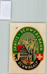 Schwägalp KEINE AK Säntis Schwebebahn Etikette
