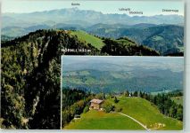 8496 Steg im Tösstal - Fliegeraufnahme Berggasthaus Hörnli Kulm Blick auf Alpstein und Toggenburg