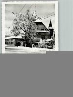Nidau Neujahrskarte Turm Foto 10cm x 7cm, rückseitig Haftspuren