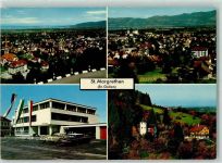 9430 St. Margrethen SG - Blick zum Bodensee Blick gegen das Vorarlberg Gemeindehaus Schloss Bergsteig Oldtimer