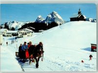 6433 Stoos SZ 1987 - ob Schwyz Pferdeschlitten mit Mythen