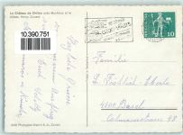 Chillon 1957 pres Montreux et le bateau Henry Dunant