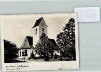 Affoltern im Emmental Foto 10cm x 7cm Kirche Neujahrswunsch