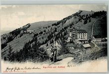 Rigi Kaltbad 1904 Wanderer Hut Stock Rigi-First