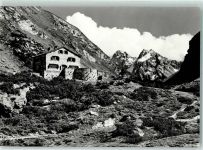 Klosters Berghaus Vereina mit Vernetal und Verstanklahorn Hüttenstempel