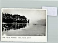 Nidau Neujahr Ufer Foto 10cm x 7cm, rückseitig Haftspuren